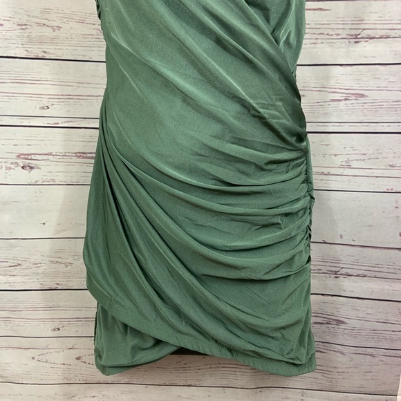 Hello Molly Wrap Open Back Satin Dress - Picture 6 of 8